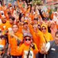 Ratusan pendukung pasangan calon Wali Kota dan Wakil Wali Kota Makassar INIMI blusukan di Maccini