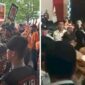 Foto Kolase : Suasana tim pendukung paslon di Hotel Dalton, Makassar nyaris bentrok (Ist)