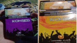 Foto Kolase : Rokok Ilegal Merek Konser dengan Varian Rasa Anggur dan Jeruk