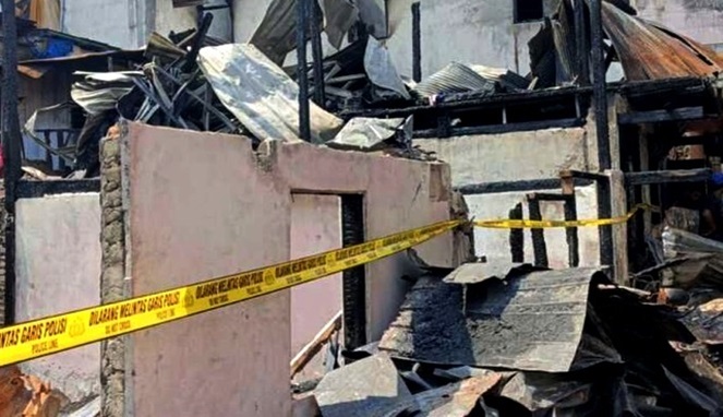Rumah korban kebakaran di Jalan Laiya, Makassar (Ist)