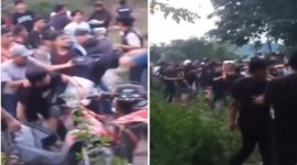 Foto Kolase : Bentrokan antar pendukung Calon Bupati Enrekang