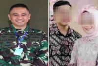Foto Kolase : Letkol Lizardo Gumay dan dokter JA dan Istri IR (Ist)