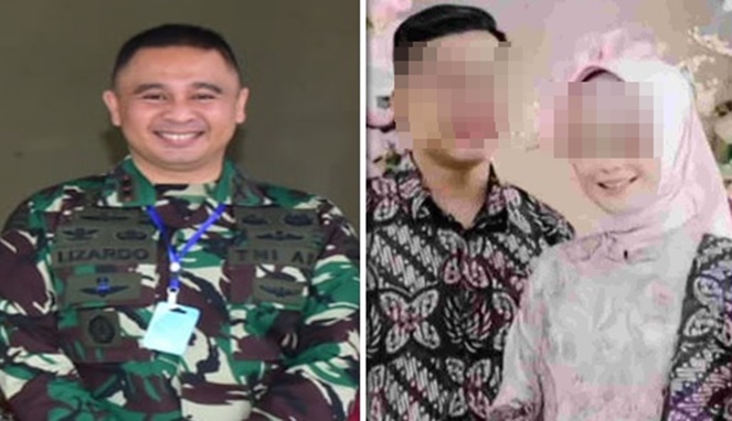 Foto Kolase : Letkol Lizardo Gumay dan dokter JA dan Istri IR (Ist)