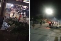 Foto Kolase : Bentrokan Antar Pendukung Cabup dan Cawabup Jeneponto di Allu Bangkala