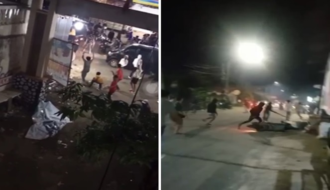 Foto Kolase : Bentrokan Antar Pendukung Cabup dan Cawabup Jeneponto di Allu Bangkala