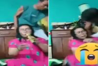 Foto Kolase : Hertalina Simanjuntak yang sedang karaoke live di Facebook Ditikam oleh suami hingga tewas.