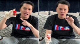 Foto Kolase : dr Oky Pratama Unboxing Pil Pelangsing Merek FF (Tangkapan Layar Video)