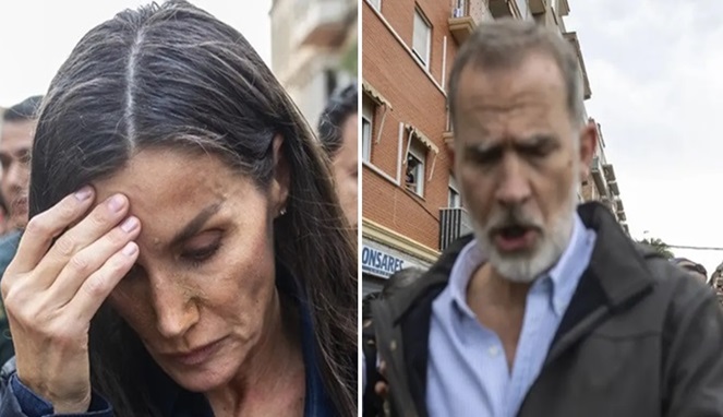 Kolase : Ratu Letizia dan Raja Felipe VI (Foto AP)