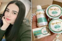 Foto Kolase : Owner Nadine Iyrene dan Produk SW Glow’s