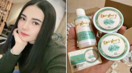Foto Kolase : Owner Nadine Iyrene dan Produk SW Glow’s
