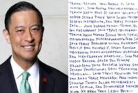 Foto Kolase : Tom Lembong dan Tulisan Surat dari Balik Jeruji