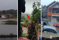 Foto Kolase : Rumah Terseret Banjir di Soppeng dan Mobil Terendam di Dusun Pacciro, Kecamatan Takkalasi, Barru