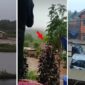 Foto Kolase : Rumah Terseret Banjir di Soppeng dan Mobil Terendam di Dusun Pacciro, Kecamatan Takkalasi, Barru