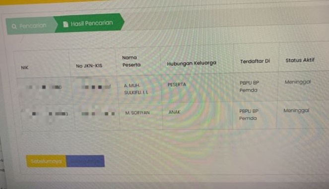 KIS Warga Jeneponto Diubah Jadi Meninggal (Ist)