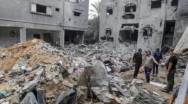 Bangunan-bangunan di Gaza Hancur Akibat Serangan Udara Israel (Ist)