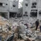 Bangunan-bangunan di Gaza Hancur Akibat Serangan Udara Israel (Ist)