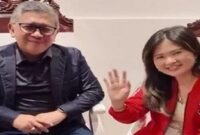 Mantan pacar Ketua Umum PSI Kaesang Pangarep, Felicia Tissue, bertemu dengan Sekjen PDIP Hasto Kristiyanto. (Ist)