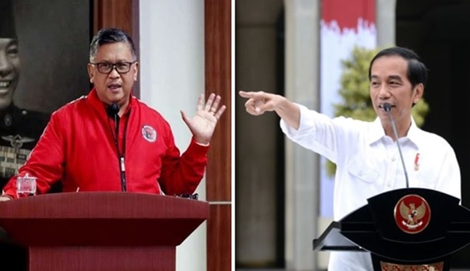Foto Kolase : Sekjen PDIP Hasto dan Jokowi