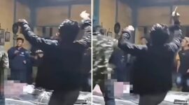 Foto Kolase : Jenazah Pemuda Dijogetin Teman-temanya (Tangkapan Layar Video)