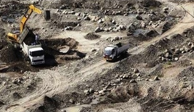 Foto Ilustrasi Penambangan Pasir di Kabupaten Gowa, Sulawesi Selatan