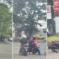 Foto Kolase : Pengemis Baru dengan modus pura-pura mogok minta uang bensin