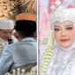 Foto Kolase : Pengantin Pria Saat Mengucapkan Ijab Kabul dan Istri Rika Amiyana (Ist)