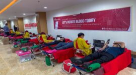 Pendonor di Swiss-Belinn Panakkukang yang telah berpartisipasi kepada PMI Sulsel