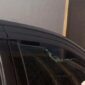 Mobil taksi online yang diserang geng motor di Hertasning (Ist)