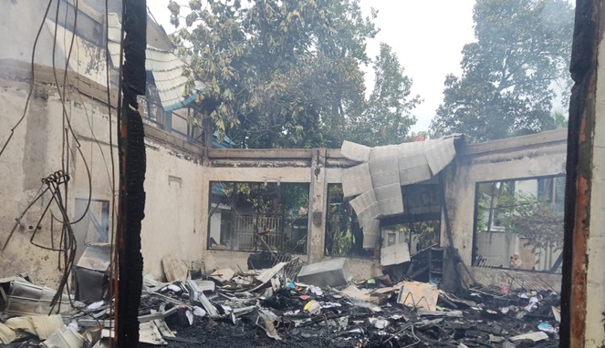 Ruang Keuangan Kantor Disdik Makassar Ludes Dilalap Api