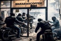 Foto Ilustrasi : Geng Motor di Makassar Serang Warkop