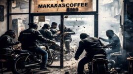 Foto Ilustrasi : Geng Motor di Makassar Serang Warkop