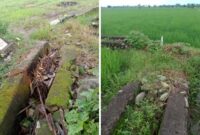 Foto Kolase : Proyek Irigasi di Gowa Tak Bertuan Mangkrak dan Jadi Bangkai Beton