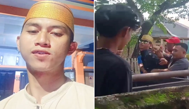 Foto Kolase : Pria Asal Kabupaten Maros yang Ancam untuk Membakar Makassar Pengidap ODGJ