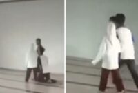 Foto Kolase : Tangkapan Layar Video Viral Oknum Guru dan Siswi SMP di Gowa Digerebek Warga