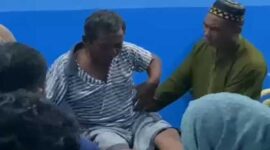 Pemilik Empang di Takalar Abdul Karim Daeng Sau menjalani perawatan medis di RS Padjonga Takalar (Ist)
