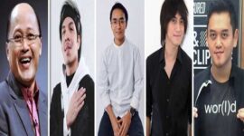 Foto Kolase : Motivator Mario Teguh, YouTuber Atta Halilintar, penceramah Taqy Malik, keyboardist Kevin Aprillio, dan drummer band Nidji Adri Prakarsa 
