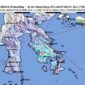 Tangkapan Layar Peta Gempa Bumi Magnitudo 5,1 di Kolaka Timur
