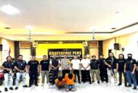 Dua Anggota Geng Motor Ditampilkan Polisi dari Enam Pelaku lainnya yang Masih di Bawah Umur