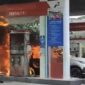 Mobil Toyota Rush Pelangsir BBM Meledak di SPBU Wajo (Ist)