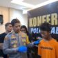 Pelaku Pemerkosaan dan Pembunuhan IRT di Makassar berinisial RL (18), saat diinterogasi oleh Kapolrestabes Makassar (Ist)