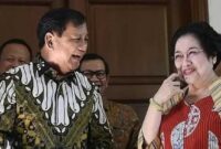 Prabowo Subianto dengan Megawati Soekarnoputri (Foto: Tangkapan layar)