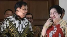Prabowo Subianto dengan Megawati Soekarnoputri (Foto: Tangkapan layar)