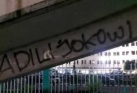 Coretan Adili Jokowi Merebak di Sudut-sudut kota Jakarta dan Medan (Ist)