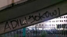 Coretan Adili Jokowi Merebak di Sudut-sudut kota Jakarta dan Medan (Ist)