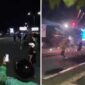 Foto Kolase : Warga dan Mahasiswa di Makassar Bentrok Gara-gara Jalan Diblokade Tiga Hari (Tangkapan Layar Video).