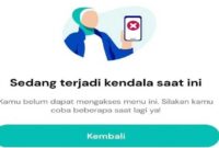 Aplikasi Byond BSI Error (Tangkapan Layar)