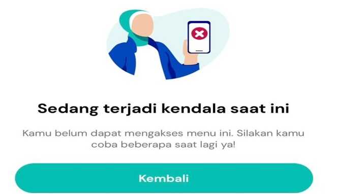Aplikasi Byond BSI Error (Tangkapan Layar)