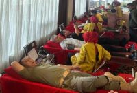 Aktivitas donor darah di Swiss-Belinn Panakkukang Makassar (Ist)