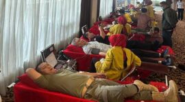 Aktivitas donor darah di Swiss-Belinn Panakkukang Makassar (Ist)