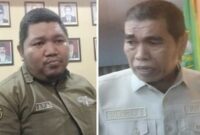Foto Kolase : Alif Staf Manejer Indomaret (Kiri) dan Syamsuddin Muhiddin Ketua DPRD Barru (Kanan)